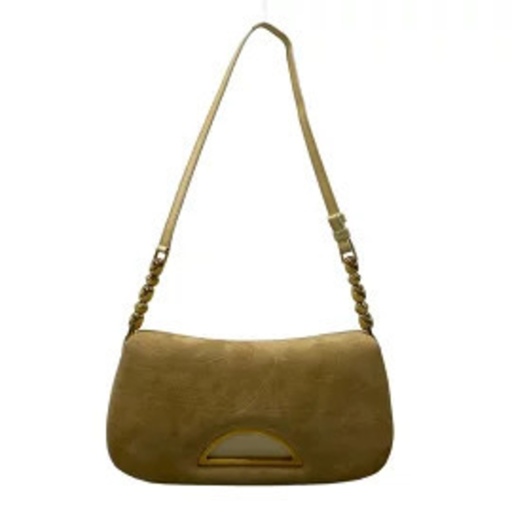 Christian Dior Maris Pearl Shoulder Bag Beige Cream Leather